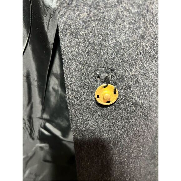 Cole Haan Signature Grey Wool Blend Peacoat - Picture 2 of 5